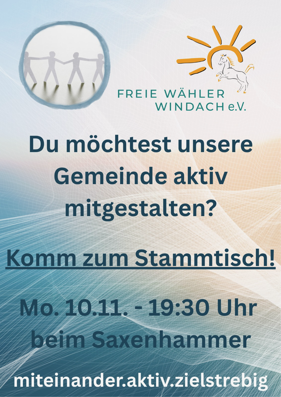 Offener Stammtisch – die Kommunalwahlen rücken näher